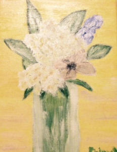 I fiori gialli, Tiziana Mazzaglia, olio su tela, 18x24 cm, 1999.